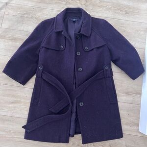 GAP Deep Purple Wool Coat